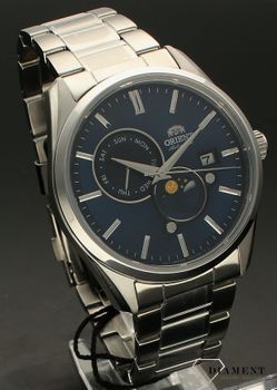 Zegarek męski Orient Contemporary Sun & Moon Automatic RA-AK0308L10B. Męski zegarek automatyczny. Męski zegarek na bransolecie. Elegancki zegarek na bransolecie. Zegarek automatyczny męski. Męski zegarek automatic na prezent.3.jpg