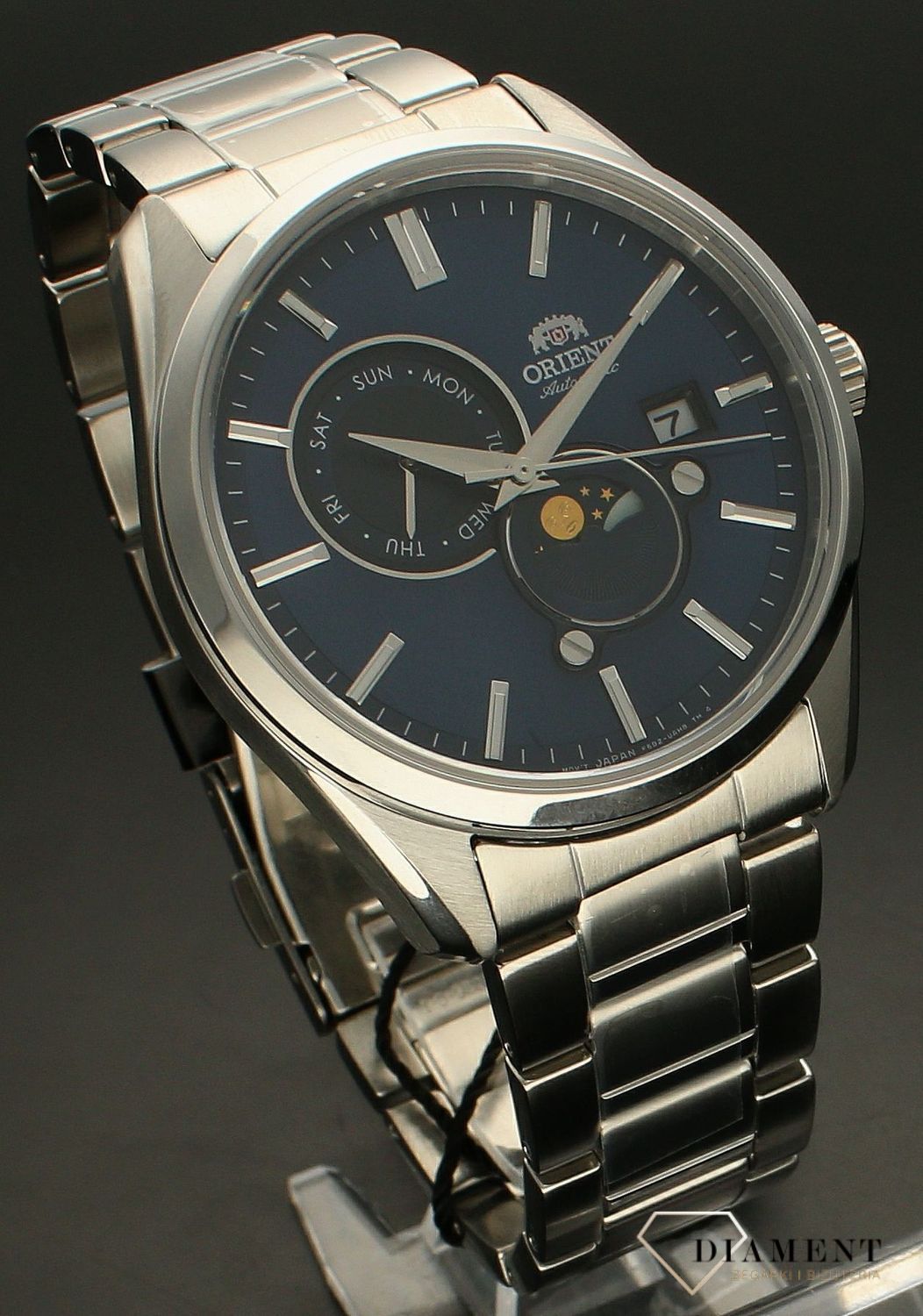 Męski zegarek automatyczny. Męski zegarek na bransolecie. Elegancki zegarek na bransolecie. Zegarek automatyczny męski. Męski zegarek automatic na prezent..jpg