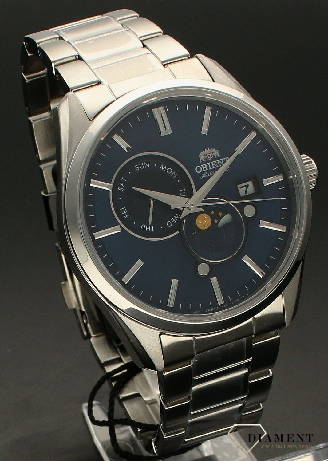 Męski zegarek automatyczny. Męski zegarek na bransolecie. Elegancki zegarek na bransolecie. Zegarek automatyczny męski. Męski zegarek automatic na prezent..jpg