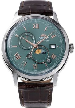 Zegarek męski ORIENT Bambino Sun & Moon RA-AK0805E30B to zegarek mechaniczny wyposażony dodatkowo w urządzenie nazywane automatycznym naciągiem1.jpg