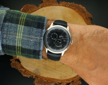 Elegancki zegarek męski Orient RA-AK0806L30B Bambino Sun & Moon – mechanizm automatyczny, tarcza granatowa, pasek skórzany, datownik, wskaźnik dnia i nocy. Grawer gratis! (2).jpg
