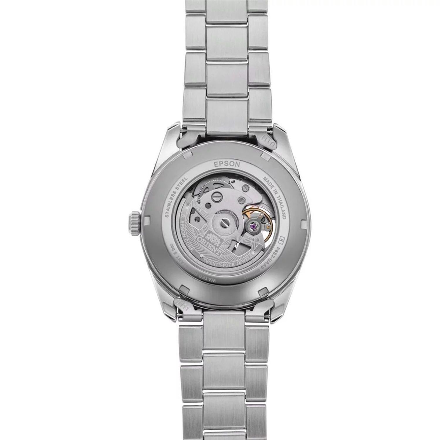 Zegarek męski Orient Contemporary Mechanical Automatic RA-AR0009L10B Tiffany Blue. Zegarek męski Orient. Męski zegarek automatyczny Orient. Męski zegarek z widocznym mechanizmem. Zegarek automatyczny na bransolecie. Zegarek z tarczą Tiffany .jpg