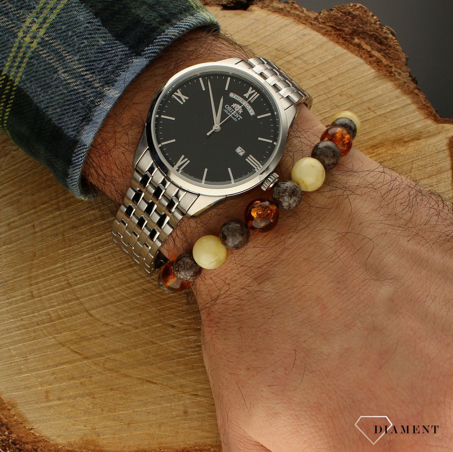 Zegarek męski Orient Classic Automatic RA-AX0003B0HB. Męski zegarek automatyczny. Męski zegarek na bransolecie. Elegancki zegarek na bransolecie. Zegarek automatyczny męski. Męski zegarek automatic na prezent..jpg