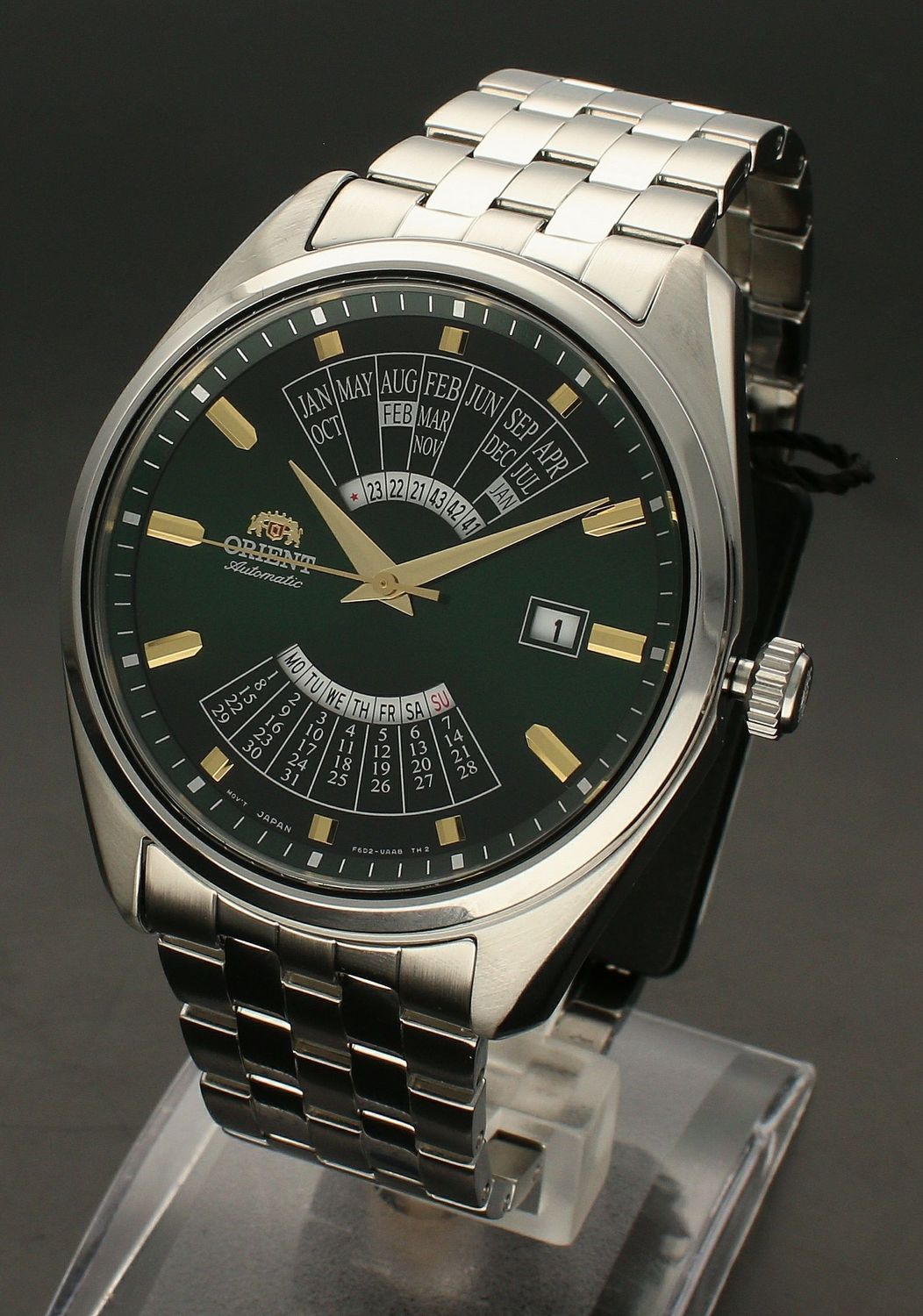 Zegarek męski Orient 'Zielona Patelnia' RA-BA0001G10B.webp