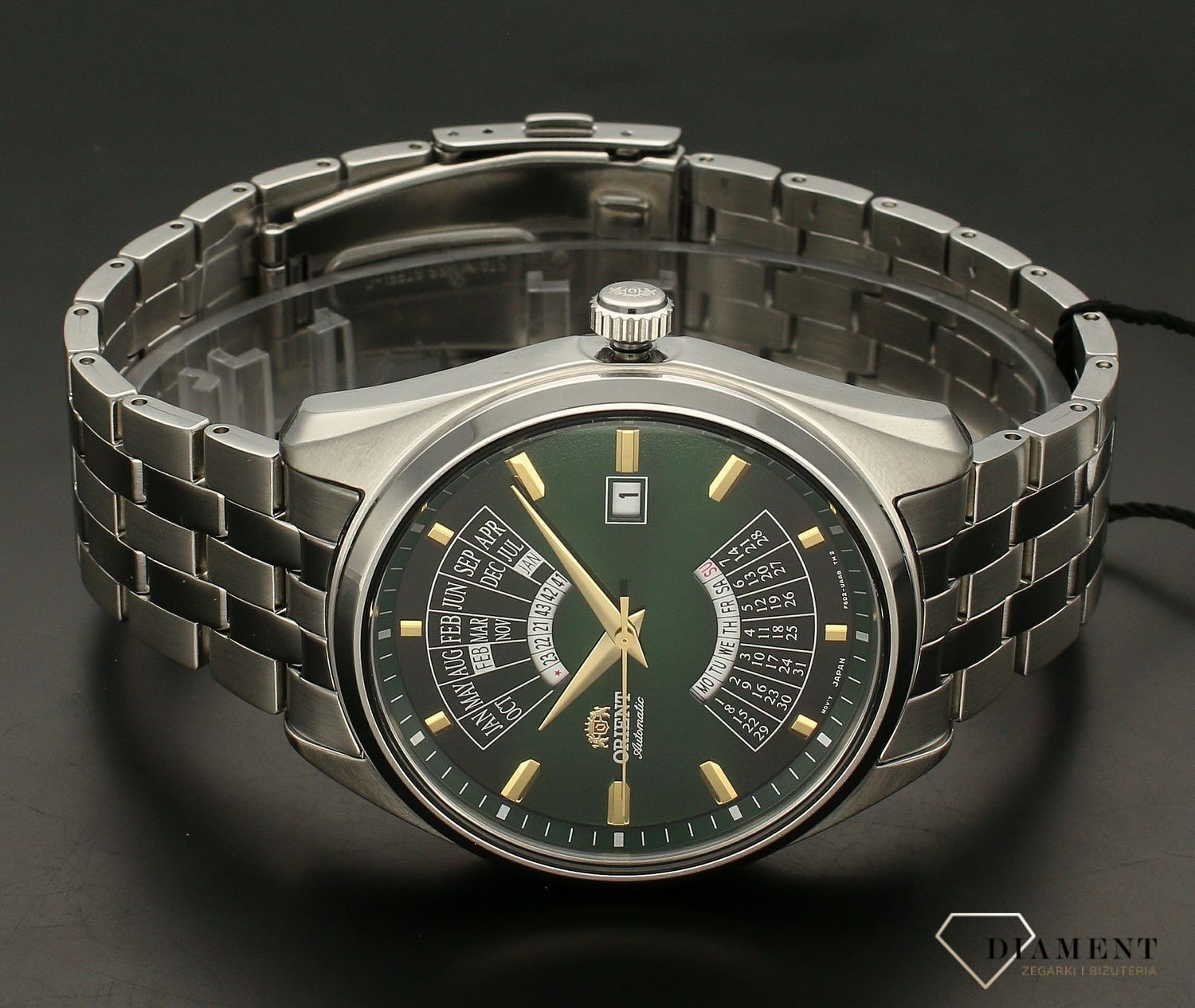 Zegarek męski Orient 'Zielona Patelnia' RA-BA0001G10B.webp