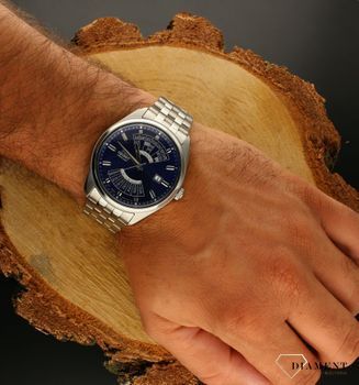 Zegarek męski Orient na  bransolecie z niebieską tarczą RA-BA0003L10B. 🎁Zegarek Orient Patelnia🎁 Zegarki Orient✓ Zegarki męskie✓ Wymarzony prezent ✓ Grawer 0zł✓Zwrot 30 dni✓ Negocjacje🤛 (1).jpg