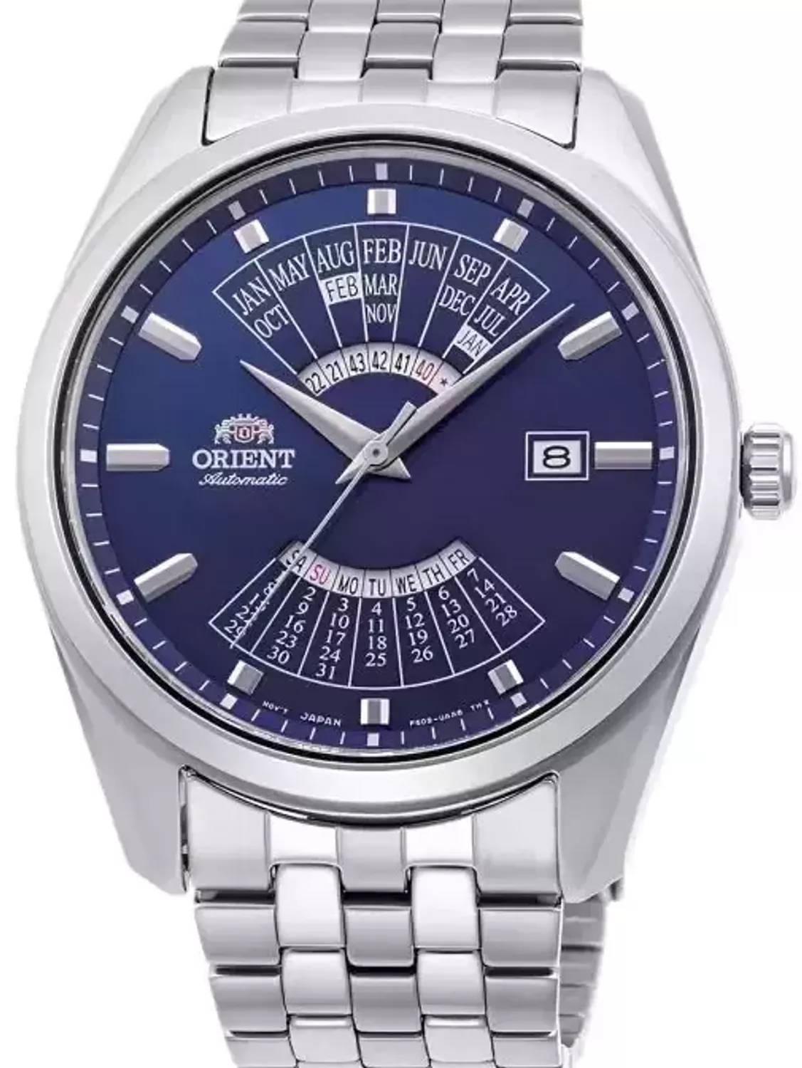 Zegarek męski ORIENT Contemporary Automatic RA-BA0003L30B popularnie nazywany patelnią to model mechanicznego zegarka wyposażony dodatkowo w urządzenie nazywane automatycznym naciągiem. 1.webp