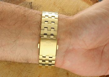 Zegarek Orient Gent Automatic Multi-Year Calendar Poland Edition RA-BA0007G3YB. Mechanizm automatyczny, koperta stal 316L 43 mm, bransoleta złota stalowa, szkło mineralne, wodoszczelność 5ATM, 5.jpg