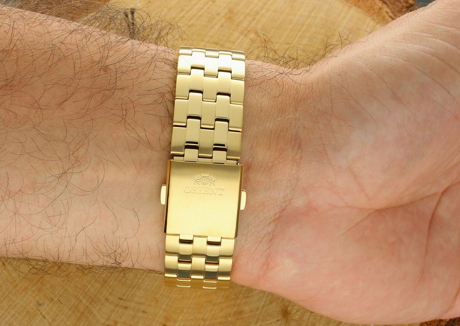 Zegarek Orient Gent Automatic Multi-Year Calendar Poland Edition RA-BA0007G3YB. Mechanizm automatyczny, koperta stal 316L 43 mm, bransoleta złota stalowa, 1.jpg