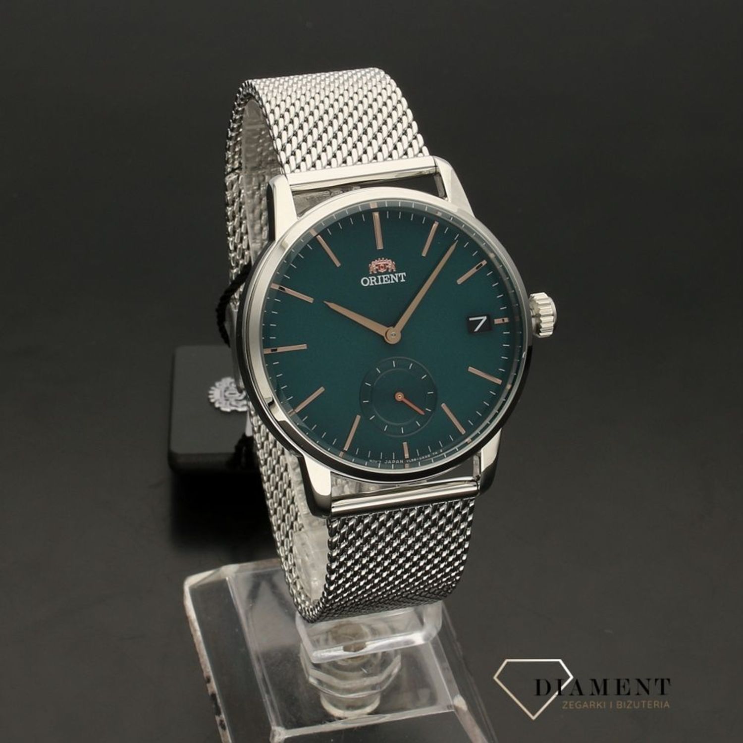 Orient Orologio Uomo/Donna Modello Contemporary RA-SP0006E10B - Quarzo, Cassa In Acciaio, Quadrante Verde, Impermeabile 50m
