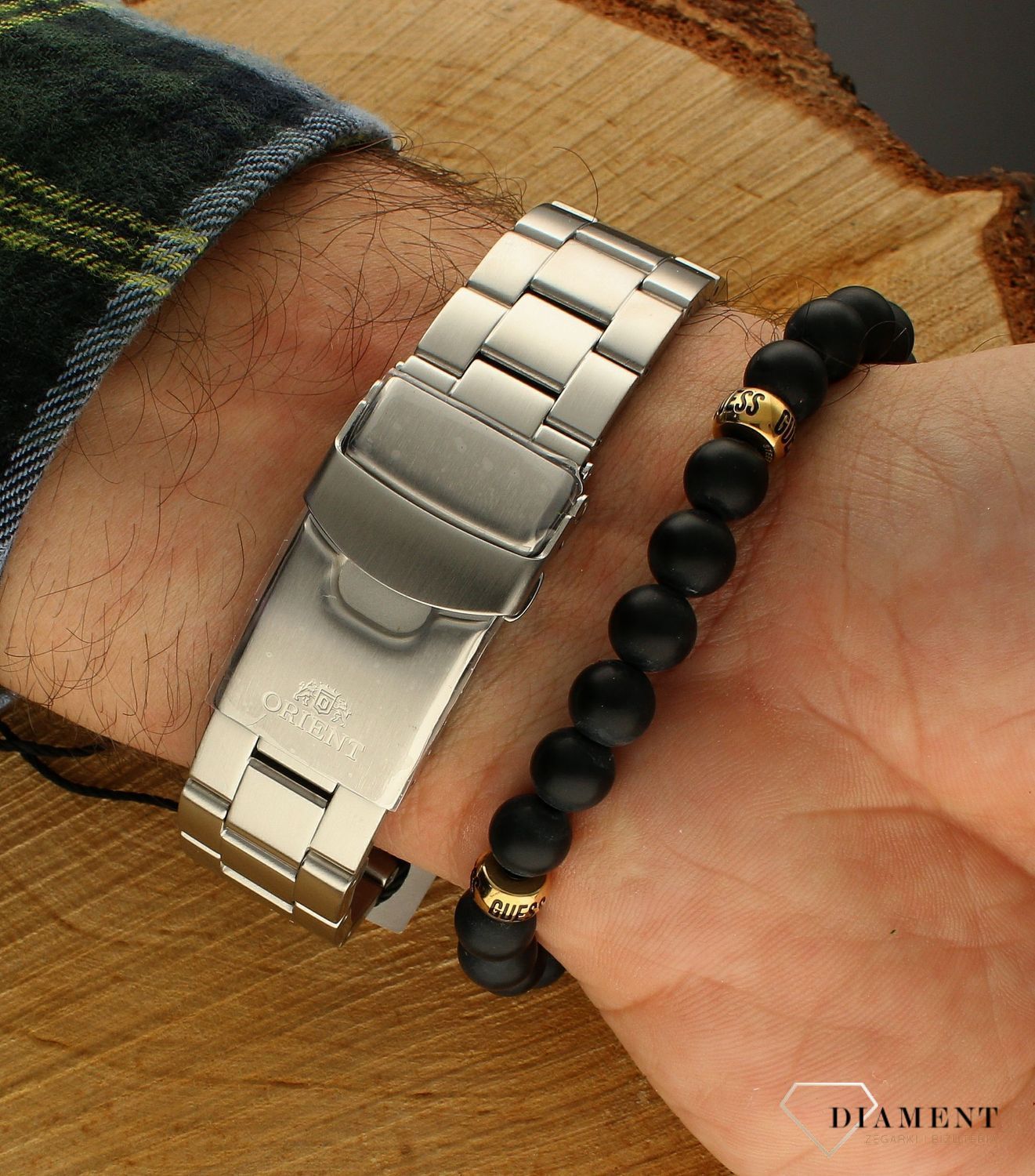 Zegarek męski Orient Mako Solar na bransolecie RA-TX0202B10B. Męski zegarek na bransolecie. Męski zegarek do nurkowania. Zegarek męski Orient z chronografem. Zegarek męski Orient na bransolecie idealny na prezent..jpg