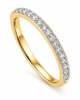 Złoty pierścionek obrączkowy 585 z 15 diamentami 0,50 ct VS1F – RA4605cza (1).jpg