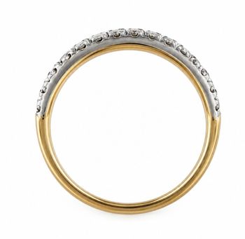 Złoty pierścionek obrączkowy 585 z 15 diamentami 0,50 ct VS1F – RA4605cza (2).jpg