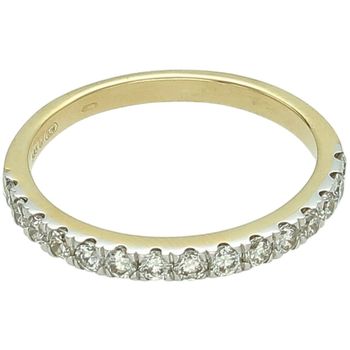 Złoty Pierścionek Obrączkowy z 15 Diamentami – Próba 585, Rozmiar 15  RA4605 damskie pierścionek.jpg