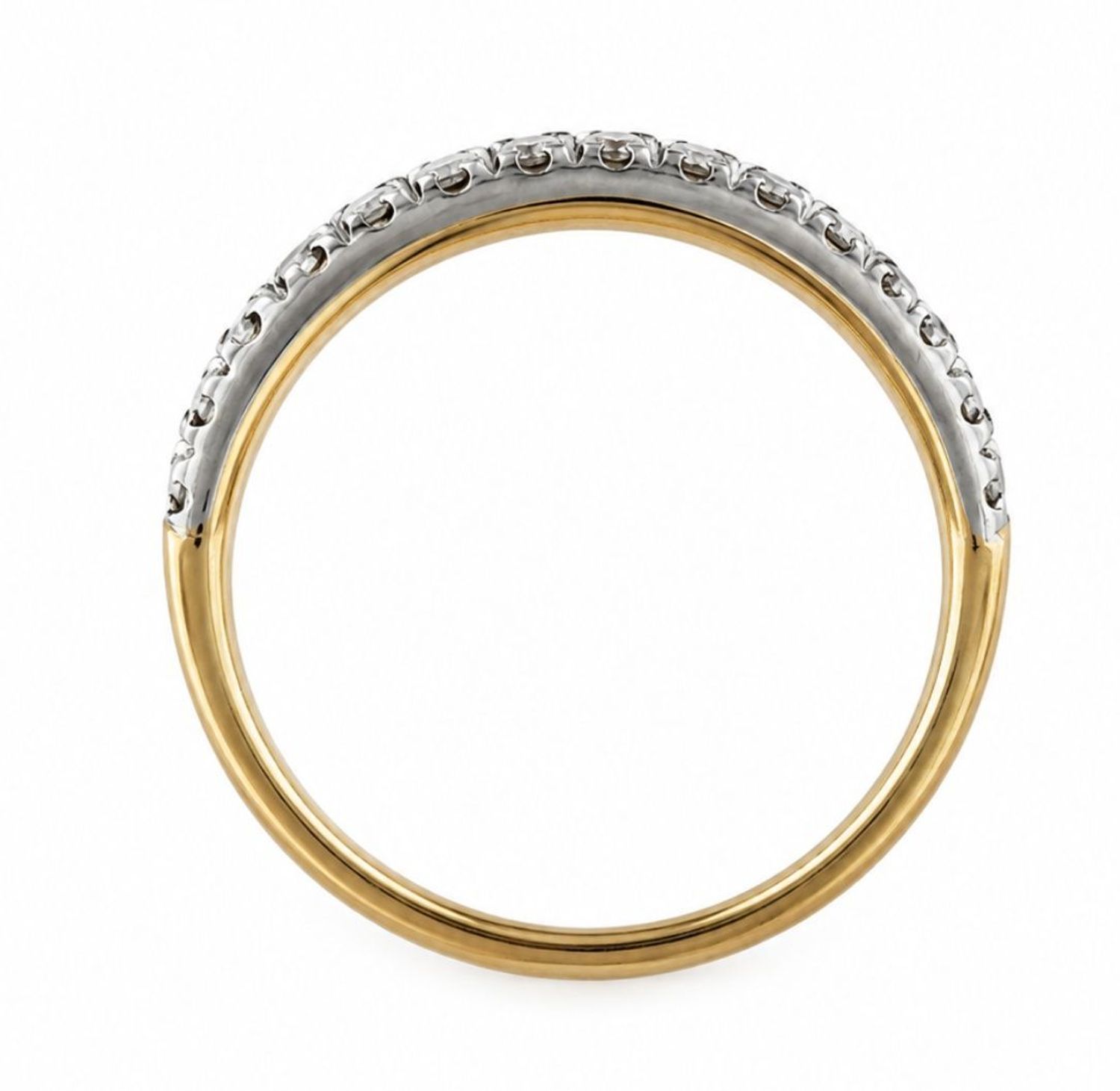 Złoty pierścionek obrączkowy 585 z 15 diamentami 0,50 ct VS1F – RA4605cza (1).jpg