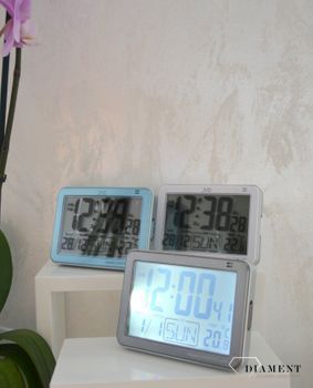 Biały czytelny budzik z funkcja alarmu, termometru. Duży, czytelny podświetlany wyświetlacz.Termometr -pomiar temperatury wewnętrznej (4).JPG