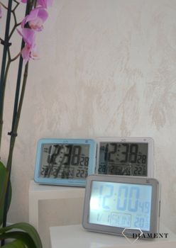Biały czytelny budzik z funkcja alarmu, termometru. Duży, czytelny podświetlany wyświetlacz.Termometr -pomiar temperatury wewnętrznej (5).JPG