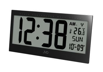 Zegar cyfrowy z wyświetlaczem i alarmem, sterowany radiem czarny RB9380.1.jpg