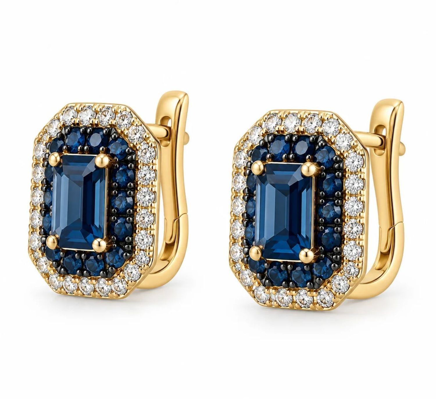 Złote kolczyki damskie z brylantami i London Blue Topazami RE15141LBTY – złoto 585 (3).jpg