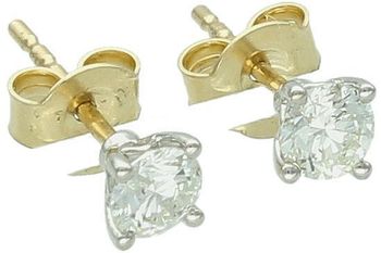 Złote kolczyki z diamentami 1,20ct GHSI – RE15269IGIY, próba 585, sztyft.jpg