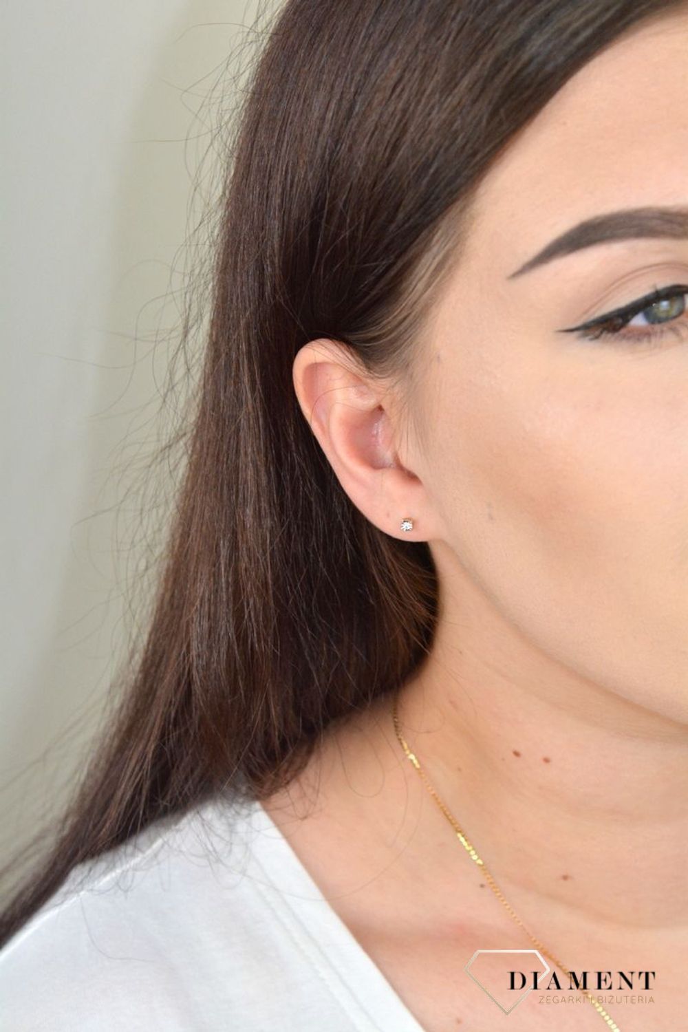 Złote kolczyki z Diamentami 585 RE223Y.jpg