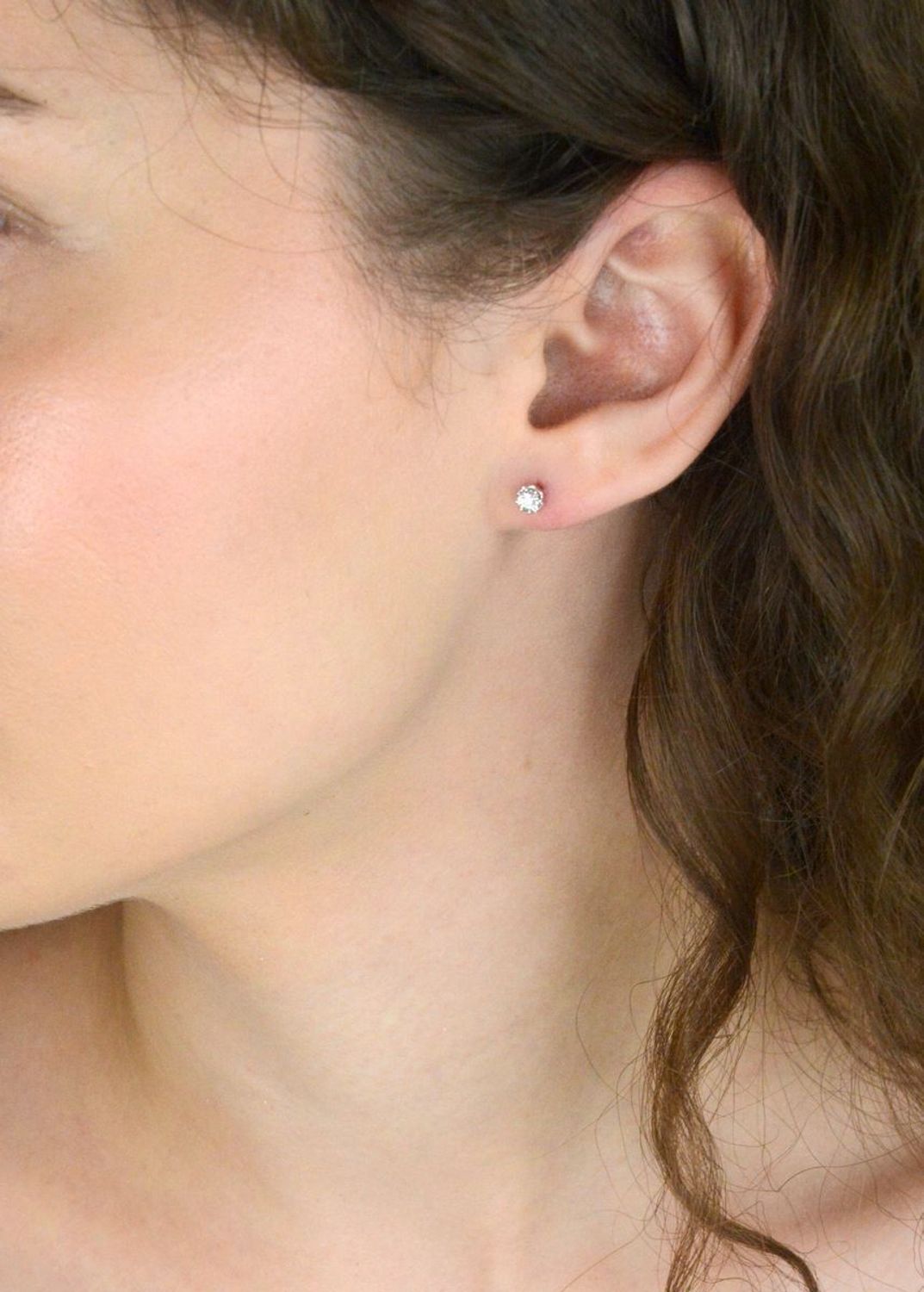 Złote kolczyki z diamentami 0,18ct GHSI – RE278Y, próba 585, sztyft, złoto dwukolorowe.jpg