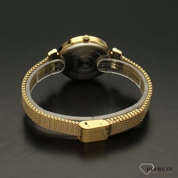 Zegarek damski na złotej bransolecie Lorus RG208TX9 to połączenie złota z kremową tarczą o geometrycznym wzorze (4).jpg