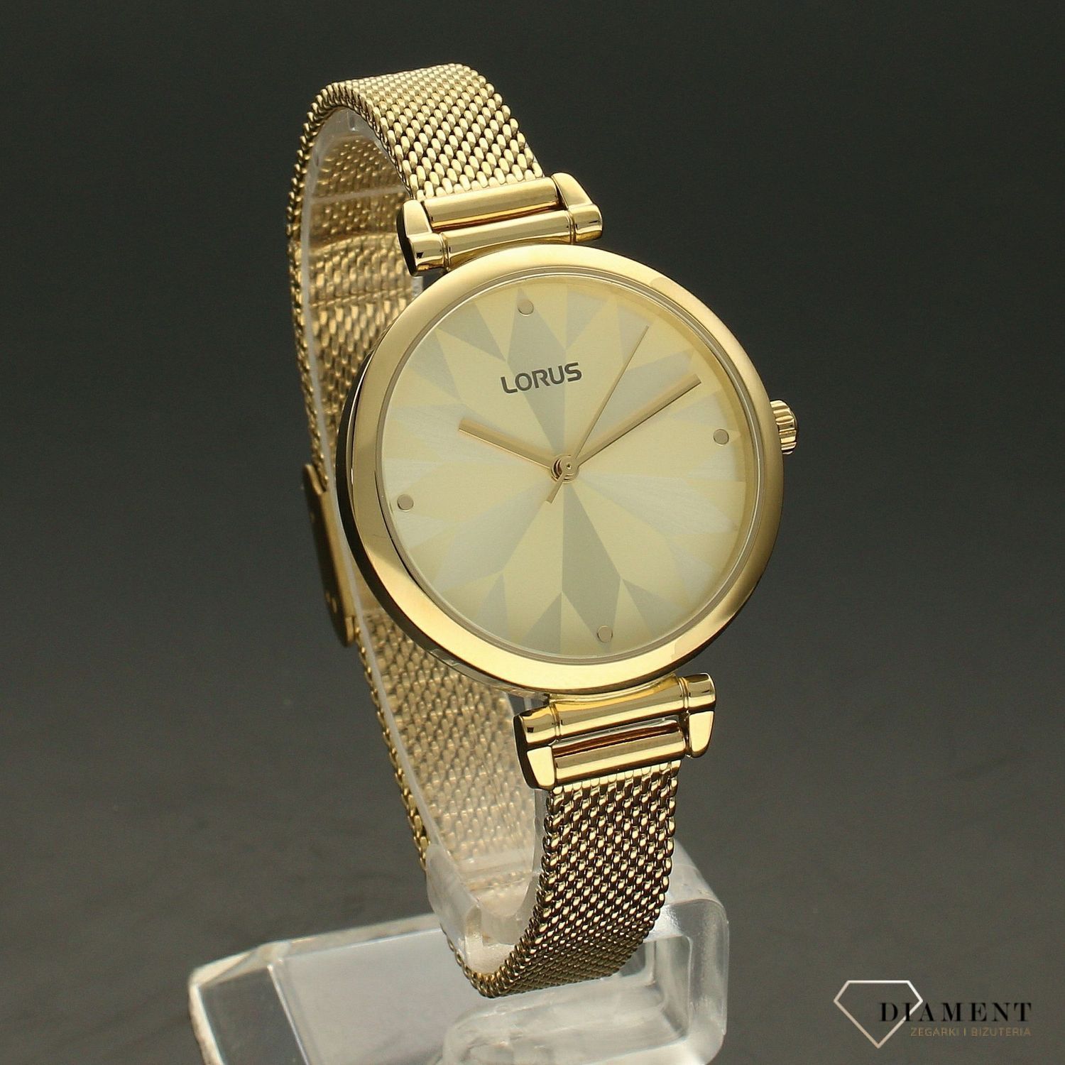 Zegarek damski na bransolecie Lorus 'Złote wzory' RG208TX9.jpg