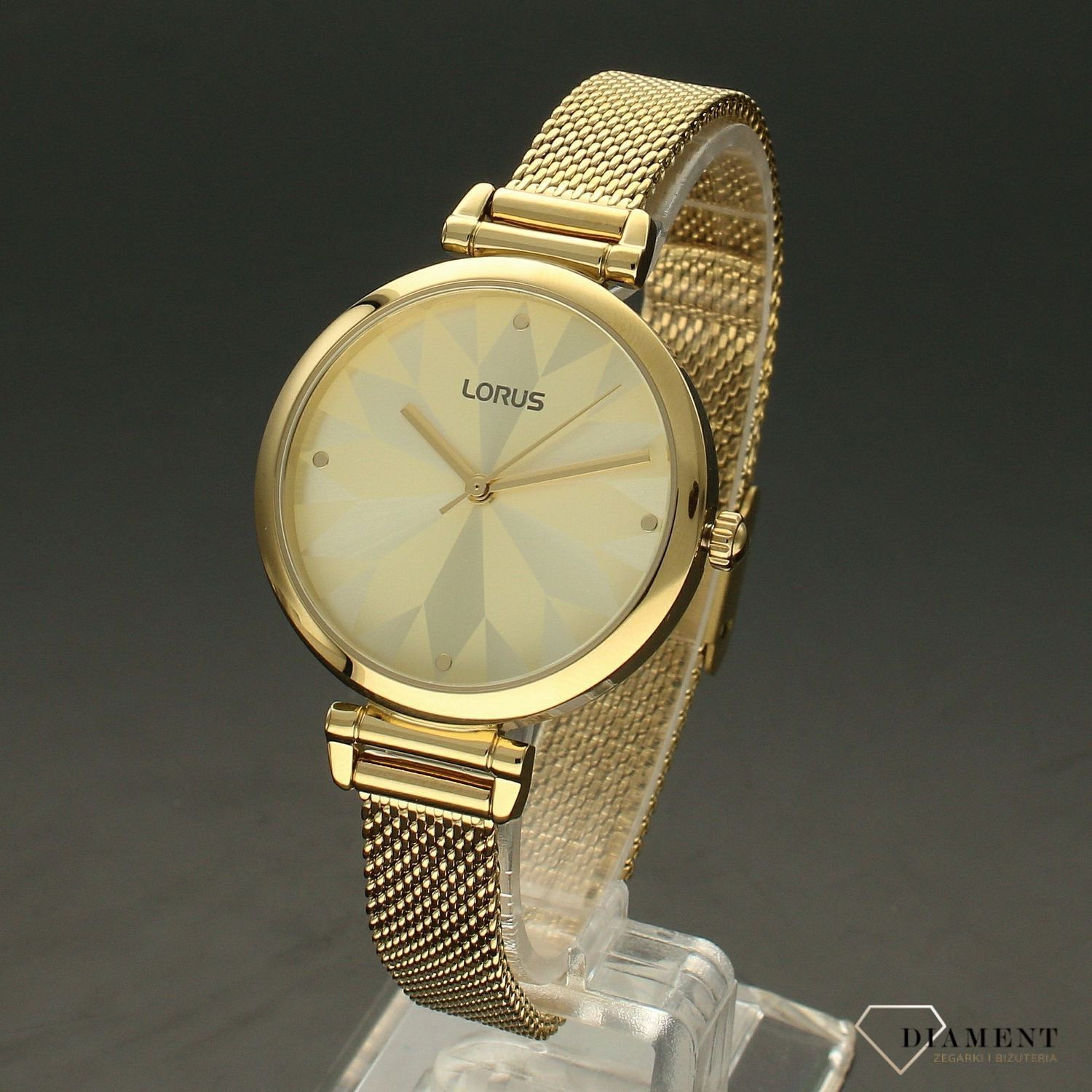 Zegarek damski na bransolecie Lorus 'Złote wzory' RG208TX9.jpg