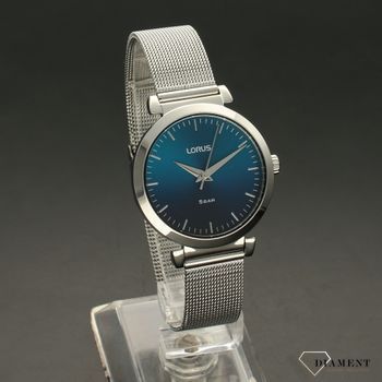 Zegarek damski w klasycznym wydaniu o pięknej, stylowej niebieskiej tarczy. Zegarek damski w srebrnych odcieniach. Zegarek damski. Idealny prezent (2).jpg