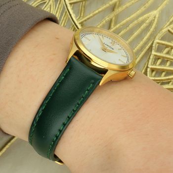 Zegarek damski Lorus RG216YX9  Złota koperta, zielony pasek  Sklep Diament  gold.jpg