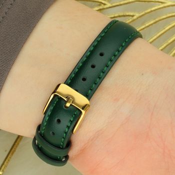 Zegarek damski Lorus RG216YX9  Złota koperta, zielony pasek  Sklep Diament  zapięcie.jpg