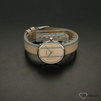 Zegarek damski na pasku Lorus 'Szary beż' RG221RX9 na skórzanym pasku w kolorze beżowo- szarym (3).jpg