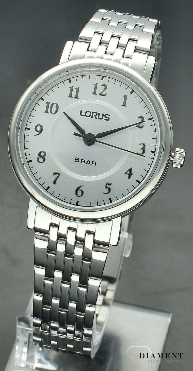 Zegarek damski Classic LORUS RG221XX9. Zegarek damski na bransolecie. Zegarek Lorus wyraźna tarcz. Klasyczny zegarek damski Lorus. Zegarek damski idealny na prezent..jpg
