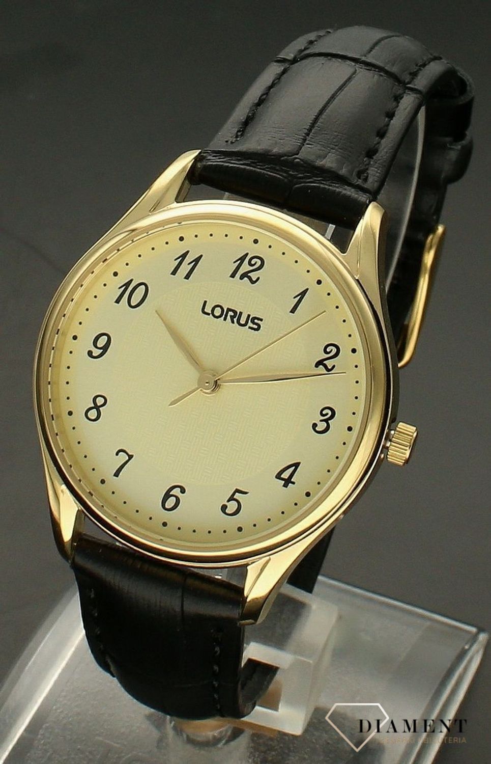 Zegarek damski na pasku Lorus RG226UX9. Zegarek damski Lorus. Zegarek damski na pasku. Zegarek na pasku damski. Zegarek Lorus na prezent. Zegarek ze złotą tarczą. Zegarek klasyczny damski. Zegarek damski na (1).jpg