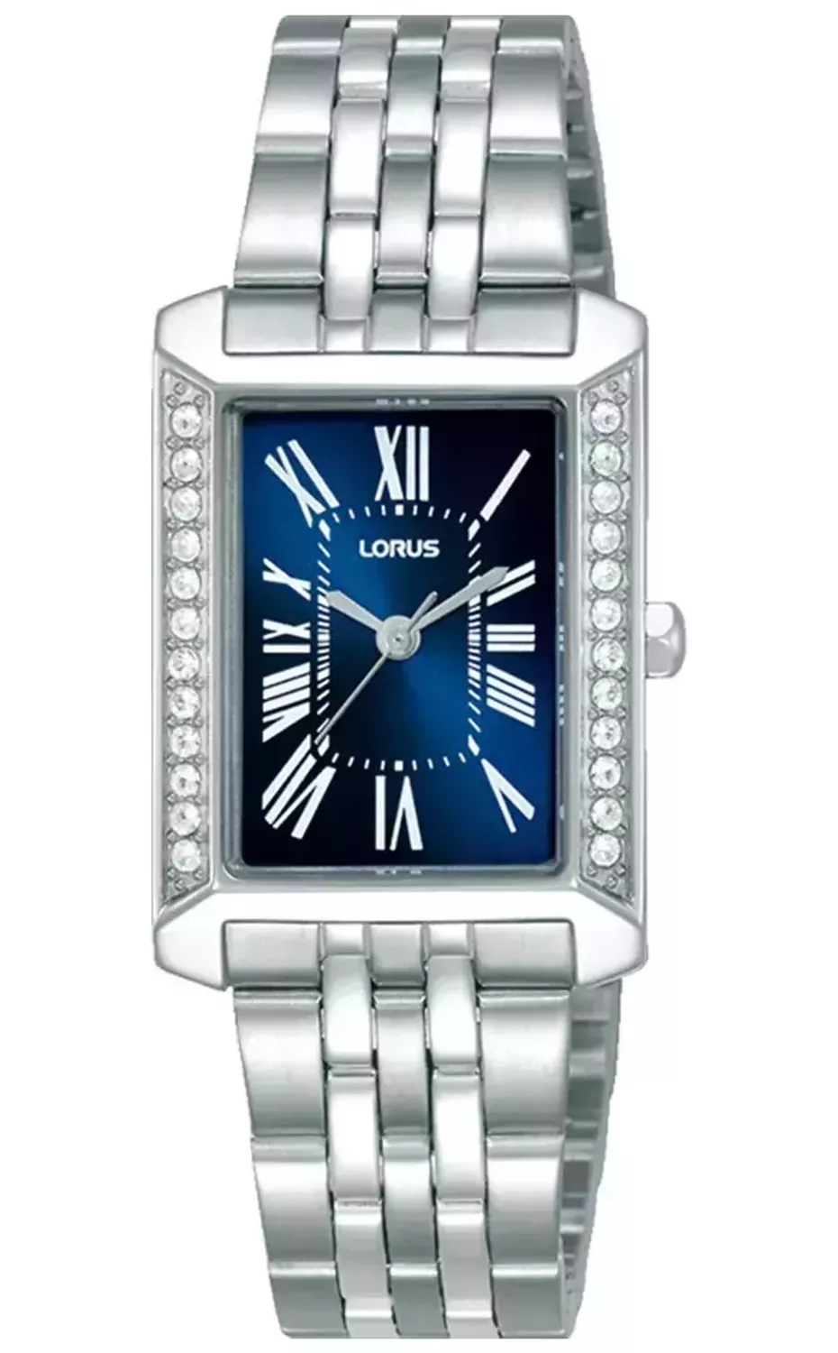 Lorus RG231YX9 Damski Zegarek Stalowy Granatowa Tarcza Rzymskie Cyfry Bransoleta 50M Elegancki.webp