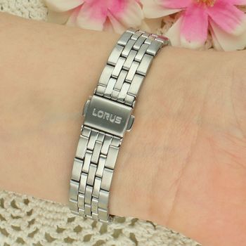 Lorus RG231YX9 Damski Zegarek Stalowy Granatowa Tarcza Rzymskie Cyfry Bransoleta 50M Elegancki zapięcie.jpg