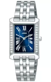 Lorus RG231YX9 Damski Zegarek Stalowy Granatowa Tarcza Rzymskie Cyfry Bransoleta 50M Elegancki.webp