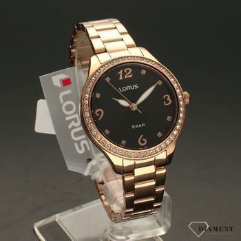 Zegarek damski Lorus RG232TX9 to model na bransolecie w kolorze różowego złota (1).jpg