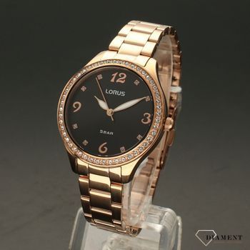 Zegarek damski Lorus RG232TX9 to model na bransolecie w kolorze różowego złota (2).jpg