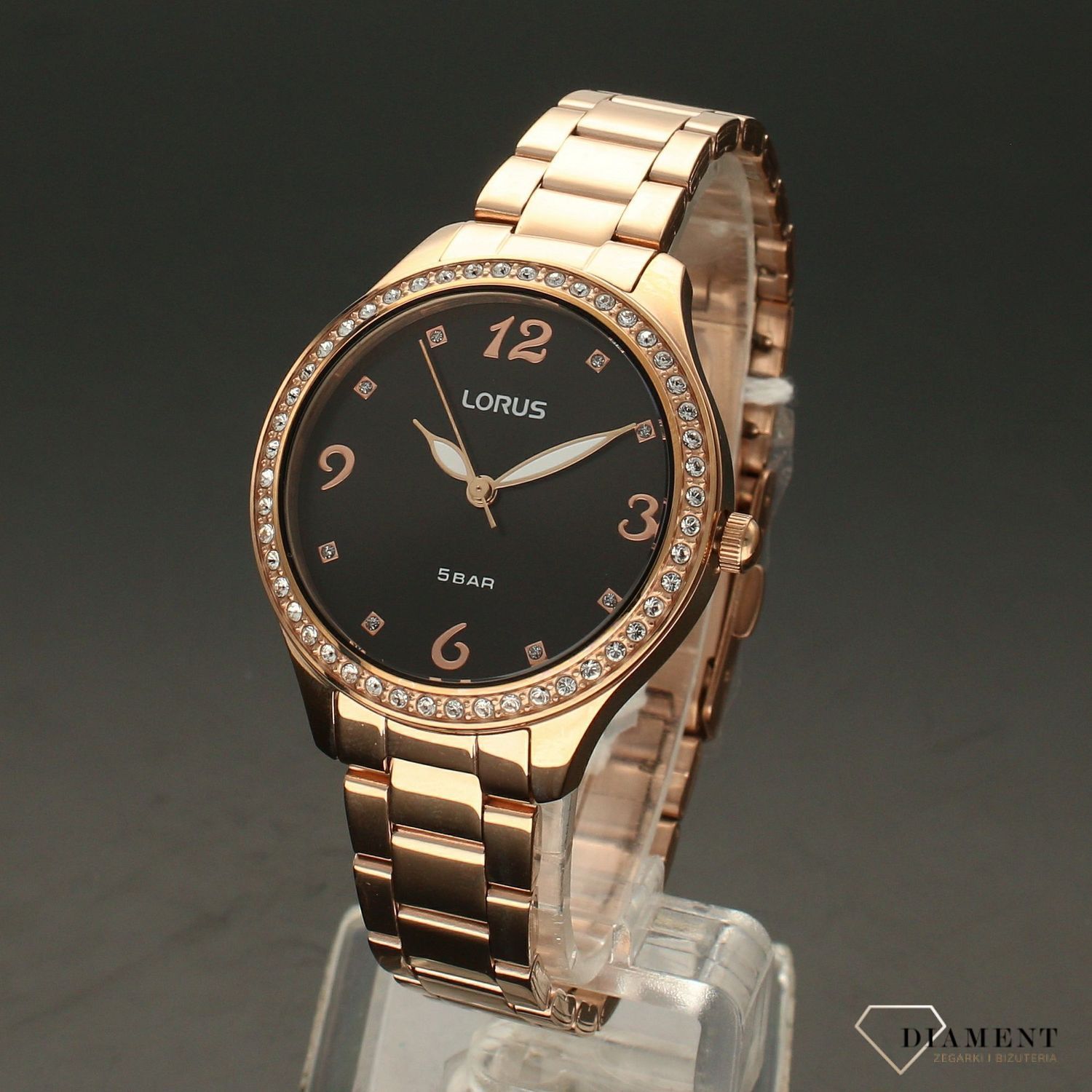 Zegarek damski na bransolecie w kolorze różowego złota Lorus RG232TX9.jpg