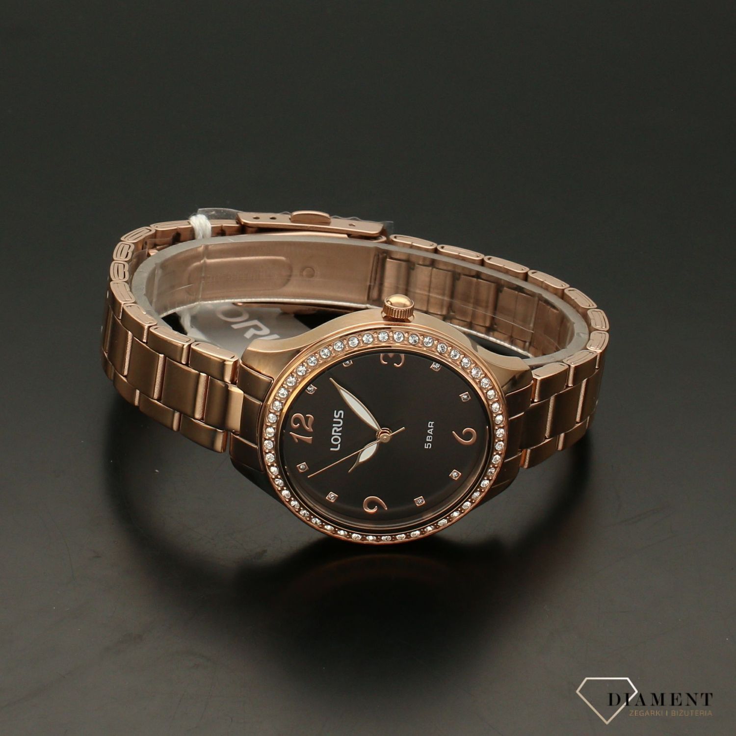 Zegarek damski na bransolecie w kolorze różowego złota Lorus RG232TX9.jpg