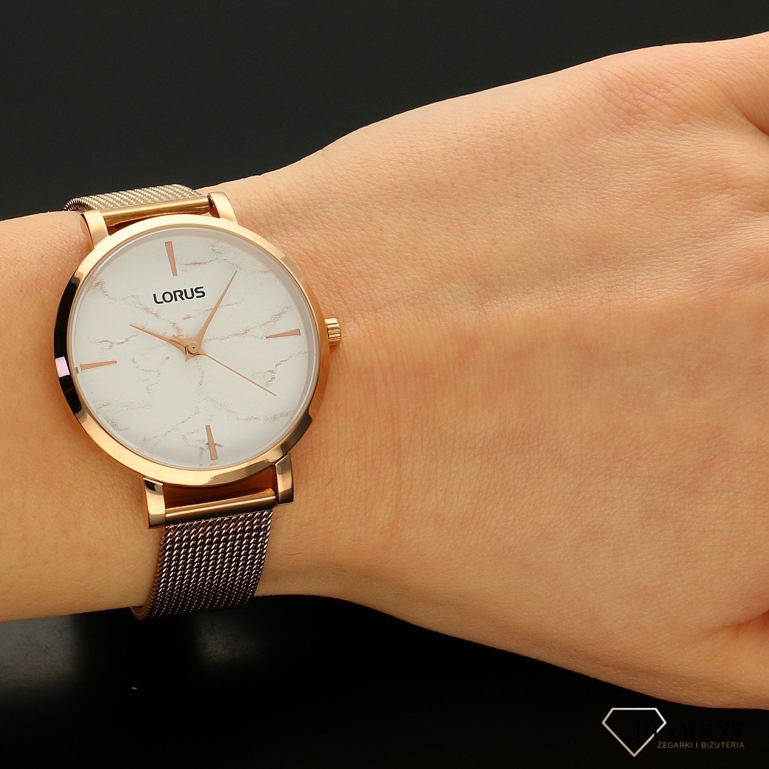 Zegarek damski różowe złoto 'marmurowa tarcz' RG238SX9  ⌚ to zegarek damski ✓ Zegarki Lorus ✓Zegarki damskie✓Zegarek złoty damski✓ Autoryzowany sklep✓ Kurier Gratis 24h✓ Gwarancja najniższej ceny✓ Grawer.jpg