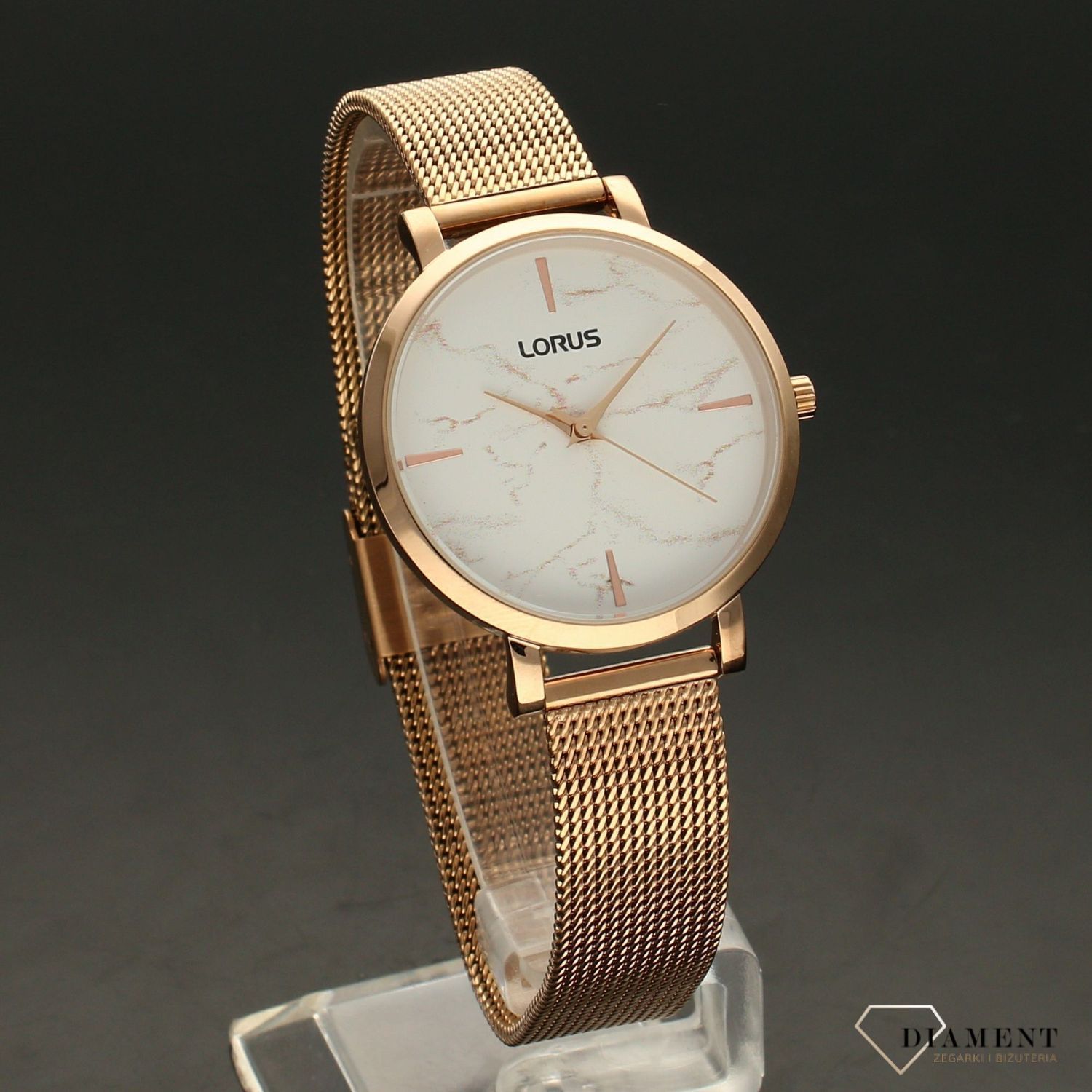 Zegarek damski różowe złoto 'marmurowa tarcz' RG238SX9  ⌚ to zegarek damski ✓ Zegarki Lorus ✓Zegarki damskie✓Zegarek złoty damski✓ Autoryzowany sklep✓ Kurier Gratis 24h✓ Gwarancja najniższej ceny✓ Grawer.jpg