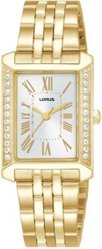 Lorus RG238YX9 Damski Zegarek Złoty PVD Srebrna Tarcza Rzymskie Cyfry.jpg