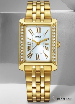 Lorus RG238YX9 damski zegarek złoty PVD – srebrna tarcza.jpg