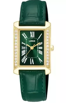 Lorus RG242YX9 damski zegarek złoty PVD – zielona tarcza.webp