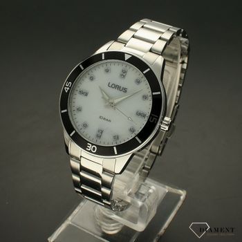 Zegarek damski na bransolecie Lorus z masą perłową RG245RX9 klasyczny zegarek damski na bransolecie (2).jpg