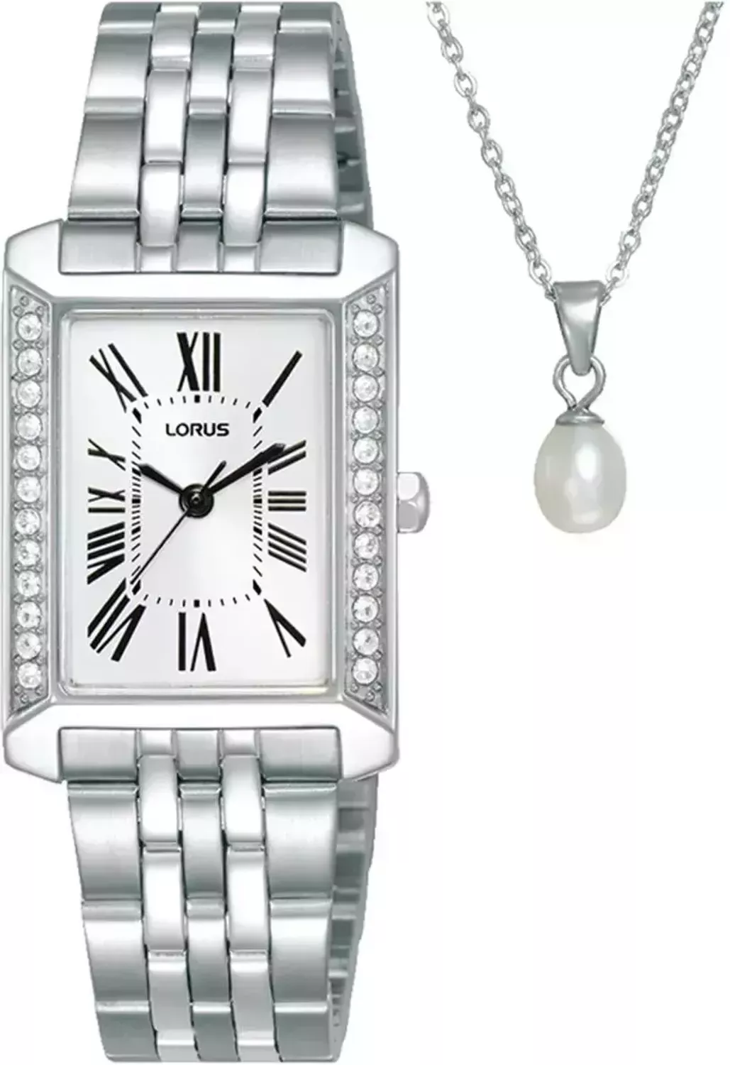 Lorus RG245YX9 Damski Zegarek Srebrny Bransoleta Cyrkonie.webp
