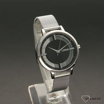 Zegarek damski z tarczą w kolorze czarnym o nietypowym wyglądzie. Zegarek damski to idealny pomysł na prezent dla kobiety (2).jpg